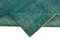 Vintage Turquoise Over Dyed Rug 6