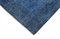 Blau Eingefärbter Vintage Vintage Teppich 4