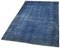 Blau Eingefärbter Vintage Vintage Teppich 3