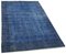 Blau Eingefärbter Vintage Vintage Teppich 2