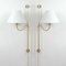 Mid-Century Swedish Adjustable and Articulating Brass Pole Wall Lights, 1950s, Set of 2 2