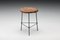 Indian Metal & Wood Chandigarh Stool by Pierre Jeanneret, 1960s 6