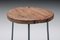 Indian Metal & Wood Chandigarh Stool by Pierre Jeanneret, 1960s 11