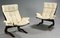 Vintage Norwegian Leather Lounge Chairs by Oddvin Rykken, Set of 2 1