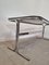Mid-Century Italian Dining Table in Chrome and Smoked Glass, 1970s 5