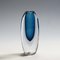 Vase with Blue and Grey Layers by Vicke Lindstrand for Kosta, 1950s 2