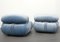 Soriana Lounge Chairs by Afra and Tobia Scarpa for Cassina, Set of 2 5