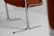 Space Age Armchairs with Chrome Steel Base and Burnt Orange Coating, 1970, Set of 4 13