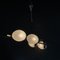 Mid-Century Brass and Glass Ceiling Lamps from Arlus 6