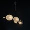 Mid-Century Brass and Glass Ceiling Lamps from Arlus, Image 6