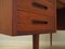 Danish Teak Veneer Desk, 1970s 13