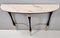 Ebonized Beech Console Table with Portuguese Pink Marble Top, Italy, 1950s 7