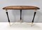 Ebonized Beech Console Table with Portuguese Pink Marble Top, Italy, 1950s 10