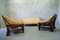 Mid-Century Brazilian Style Leather Living Room Set by Jean Gillon, 1970s, Set of 3 2