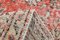 Vintage Farmhouse Runner Rug with Red Floral 13