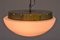 Lampada da soffitto vintage in ottone e vetro, Italia, anni '60, Immagine 5