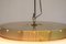 Vintage Italy Brass and Glass Ceiling Lamp, 1960s 7