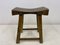 Antique Rustic Stool in Elm 11