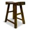 Antique Rustic Stool in Elm 1