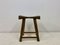 Tabouret Rustique Antique en Orme 15