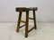 Antique Rustic Stool in Elm 13