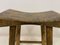 Antique Rustic Stool in Elm, Image 8