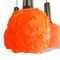 Lámpara colgante en cascada Lucitie italiana en naranja, años 60, Imagen 6
