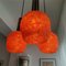 Italian Orange Light Lucitie Cascading Spaghetti Hanging Lamp, 1960s 11