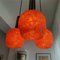 Lámpara colgante en cascada Lucitie italiana en naranja, años 60, Imagen 11