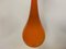 Danish Pendant in Orange Glass by Holmegaard, 1960s 3