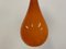 Danish Pendant in Orange Glass by Holmegaard, 1960s, Image 4