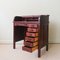 Industrial Portuguese Oak Wood Tambour Door Desk, 1940s, Image 3