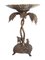Palmen Servierstück aus Bronze 9