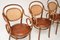 Antique Bentwood & Leather Dining Chairs by Thonet, Set of 4 8