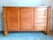 Vintage Solid Elm Highboard in the Style of Maison Regain, 1970s 1