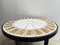 Round Wooden & White Ceramic Dining Table by Roger Capron, 1950s 7