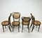 Mid-Century Dining Chairs in Bentwood and Cane, 1960s, Set of 4, Image 3