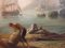 Angelo Granati, Mediterranean Harbor, Oil on Canvas, Framed, Image 5