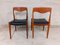 Skandinavische Vintage Stühle aus Teak im Stil von Niels Otto Moller, 1950er, 2er Set 3