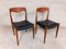Vintage Scandinavian Teak Chairs in the Style of Niels Otto Moller, 1950s, Set of 2 2