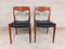 Skandinavische Vintage Stühle aus Teak im Stil von Niels Otto Moller, 1950er, 2er Set 1