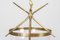 Brass and Glass Lamp, 1950s 5