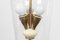 Lampe aus Messing & Glas, 1950er 4