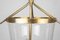 Brass and Glass Lamp, 1950s 2
