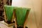 Lampade da tavolo in cristallo di Murano verde, anni '70, set di 2, Immagine 5