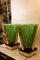 Lampade da tavolo in cristallo di Murano verde, anni '70, set di 2, Immagine 6