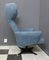Blue Highback Swivel Chair, 1960s 4