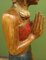 Große östliche Lady Statue aus lackiertem Holz 7