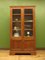 Vintage Lockable Display Cabinet in Glazed Oak with Adjustable Shelves 18