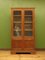 Vintage Lockable Display Cabinet in Glazed Oak with Adjustable Shelves, Image 1